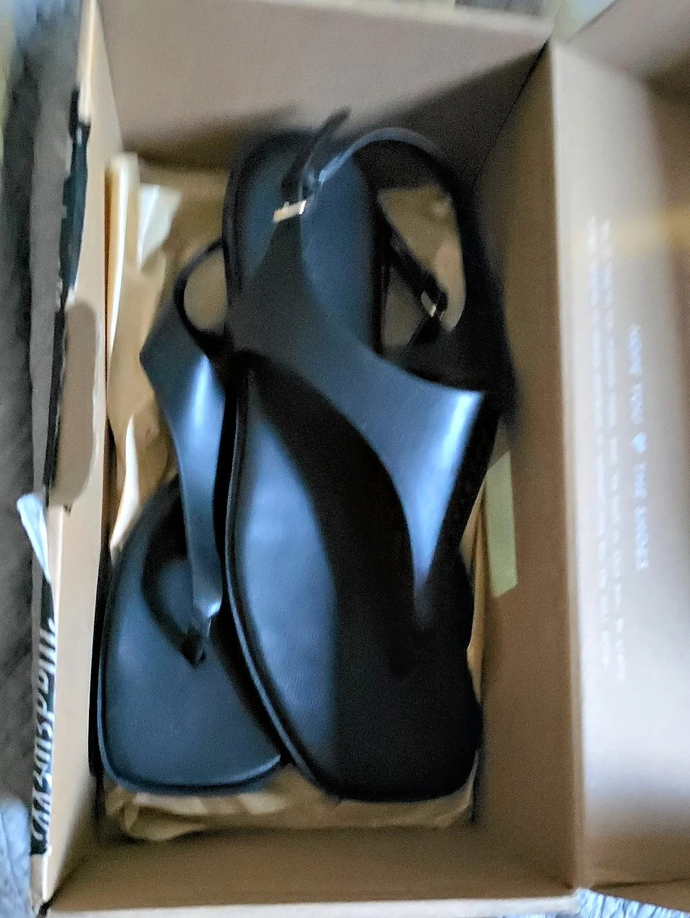 Madewell The Kira Covered Thong Sandal Black US 8